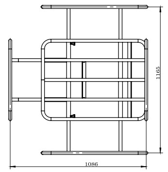 Cevni okvir EWB150-100LTR